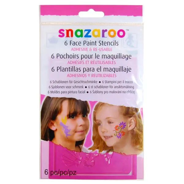 Snazaroo Girls’ Fantasy Faces Stencil Collection – Easy Application 1