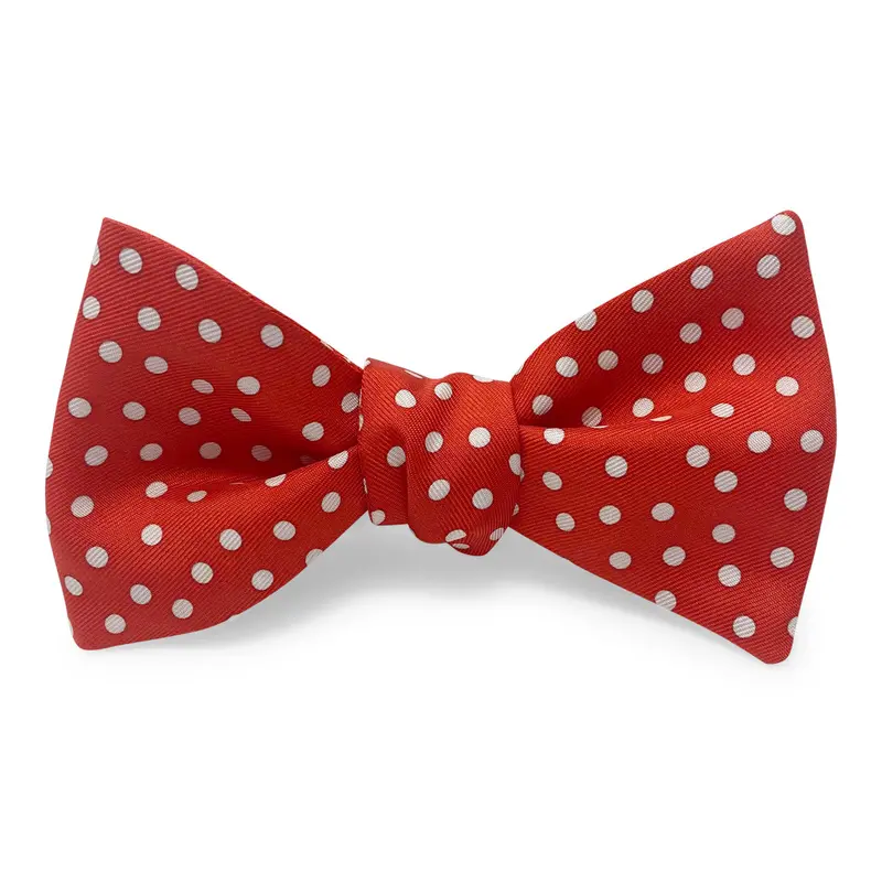Snow-Themed Red And White Hair Bow 1