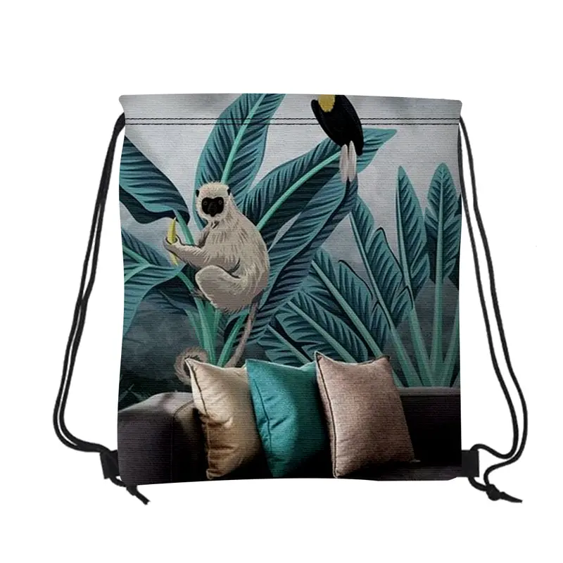 Spacious 16" X 18" Canvas Drawstring Pack 1