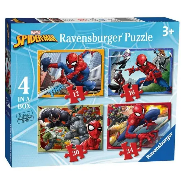 Spider-Man Themed Jigsaw Puzzle Set – 4 X 24-Piece 1