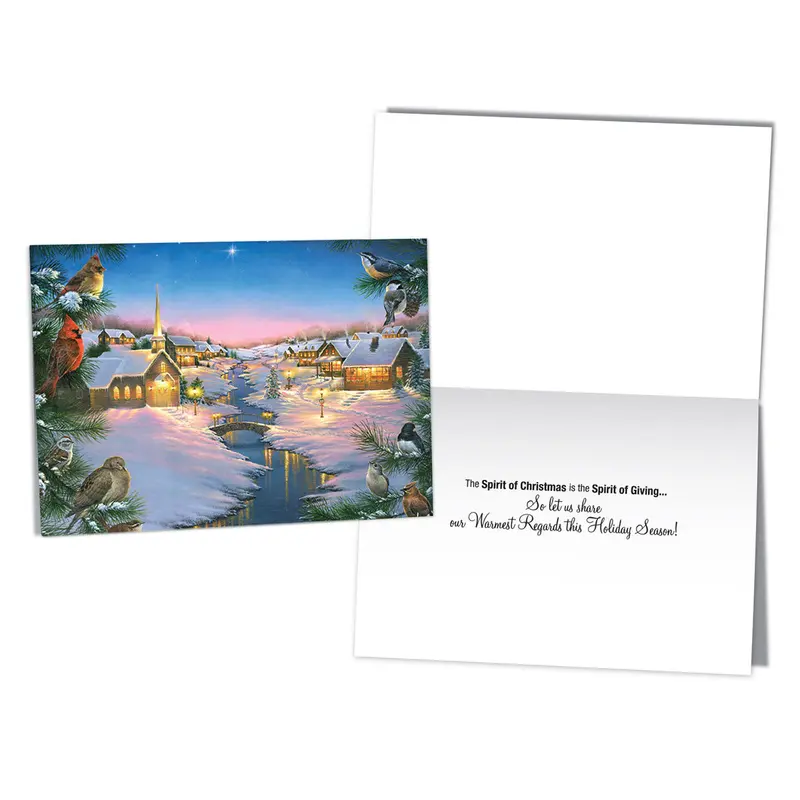 'Spirit Of Christmas' Holiday Cards – Whimsical Illustrations & Cozy Aesthetic 1
