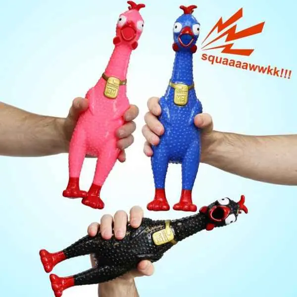 Squawking Stress-Relief Chicken Toy 1