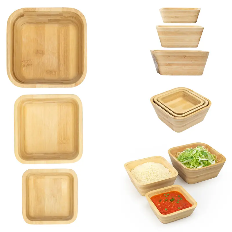 Stackable Bombay Bamboo Nesting Bowl Collection 1