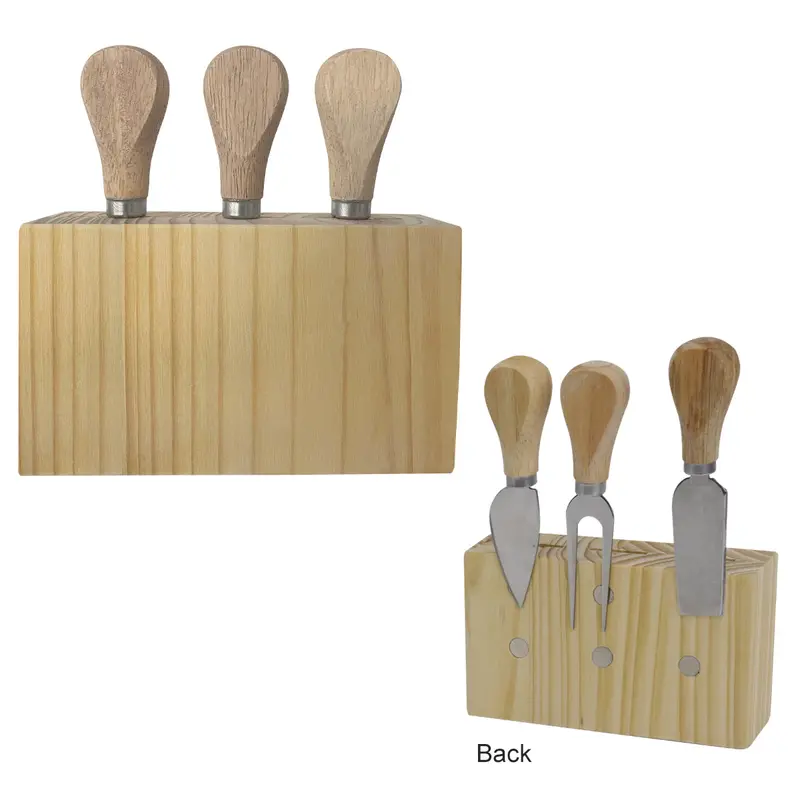 Stainless Steel 3-Piece Cheese Serving Set 1