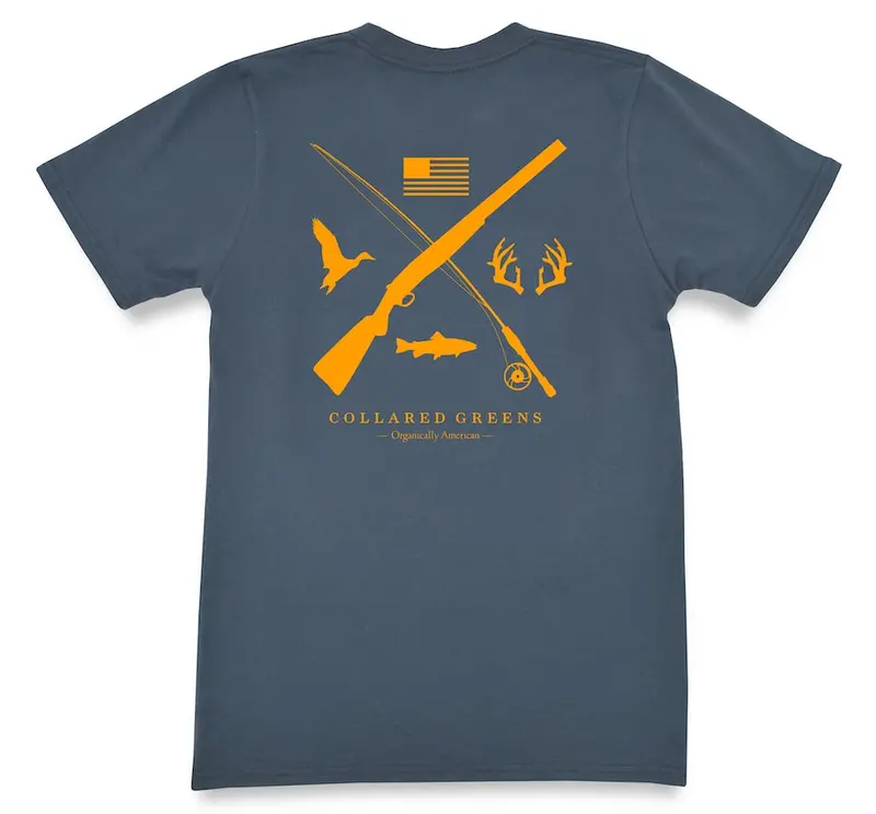 Steel Blue Field & Stream Logo T-Shirt 1