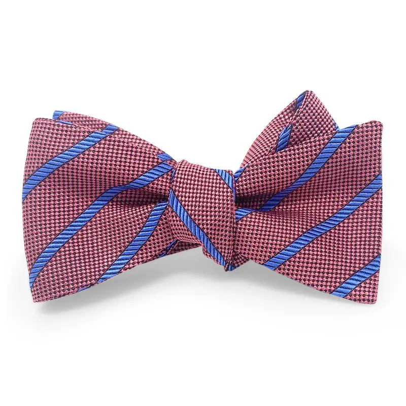 Steiger Pink And Blue Bow Tie 1