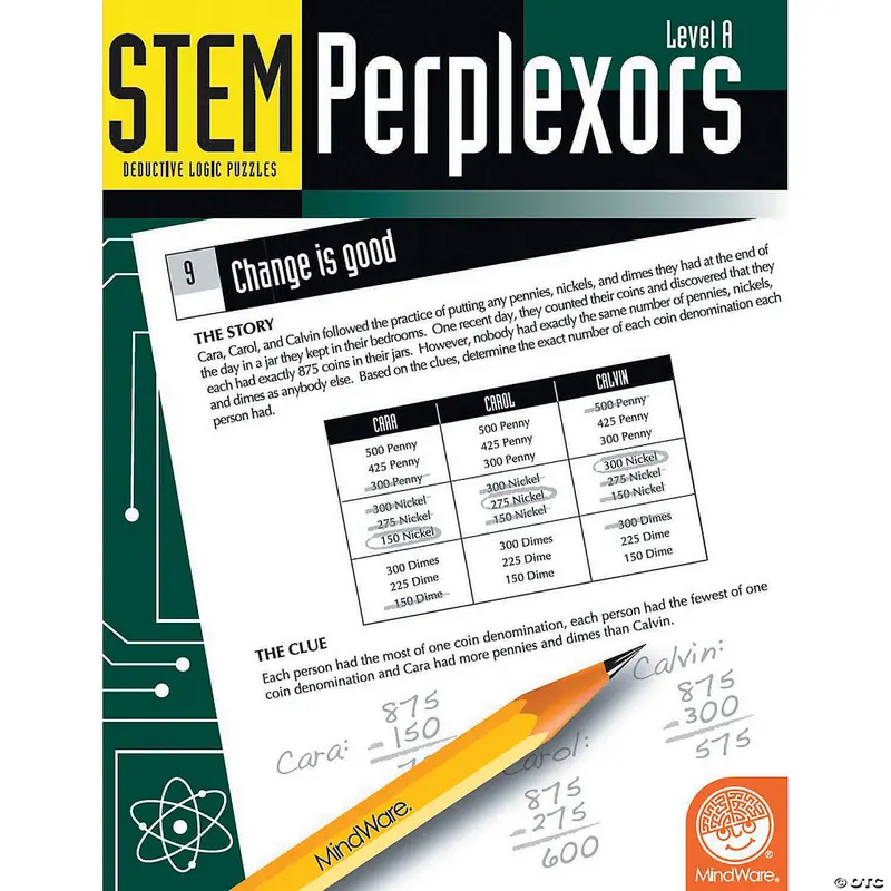 Stem Perplexors Logic Puzzle Book – Level A 1