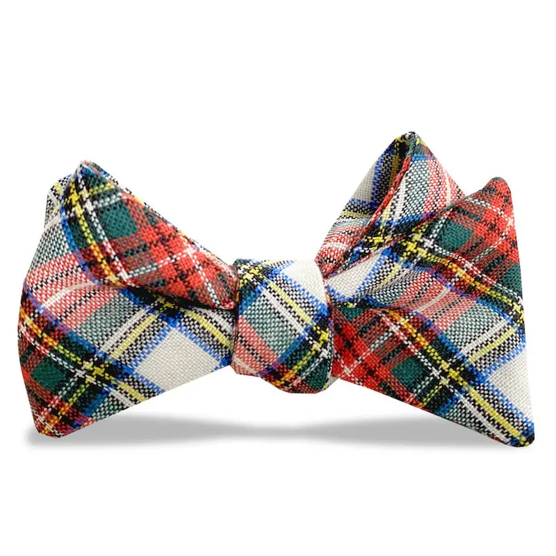 Stewart Bow Tie In Red And White 1