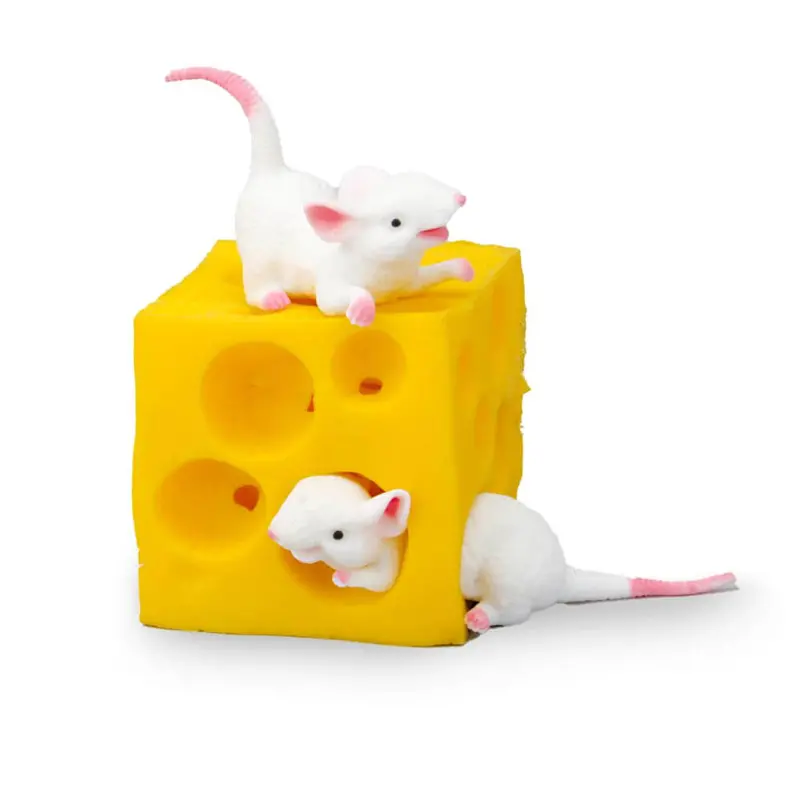 Stretchy Mouse And Cheese Fidget Duo 1