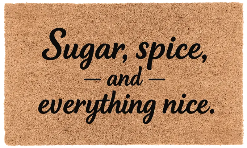 Sugar, Spice & Everything Nice Vintage-Inspired Mat 1