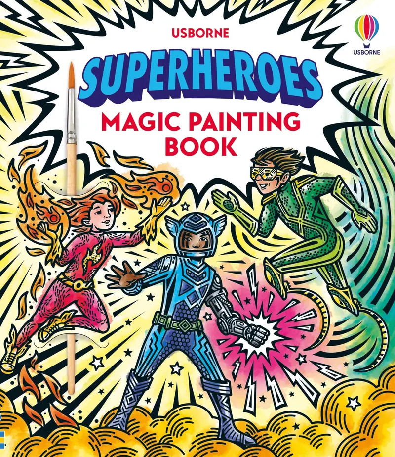 Superheroes Magic Painting Book – Water-Reveal Art For Little Heroes 1