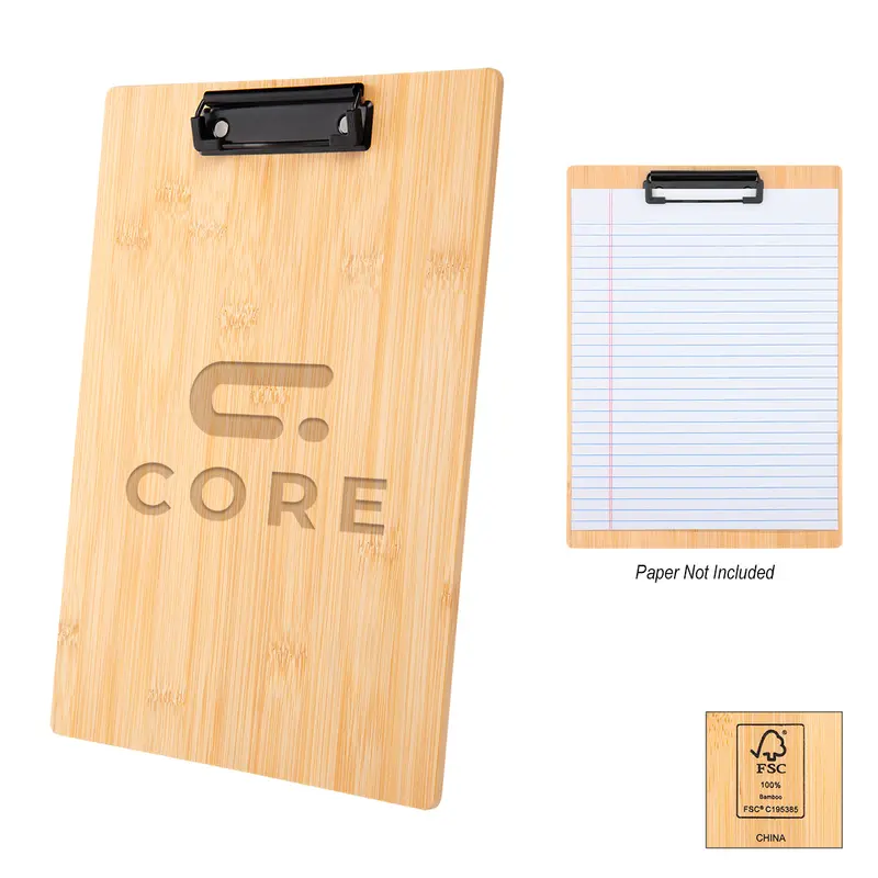 Sustainable Bamboo Clipboard For Office Or Desk Use 1