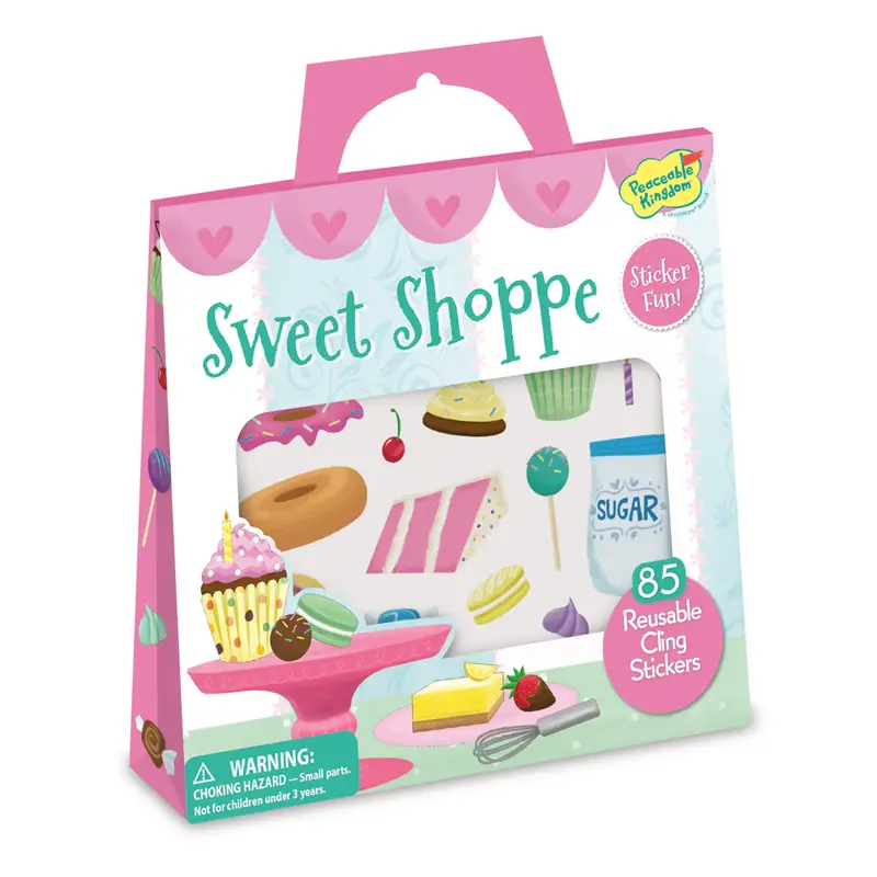 Sweet Shoppe Sticker Fun – Candy-Colored Reusable Sticker Activity 1