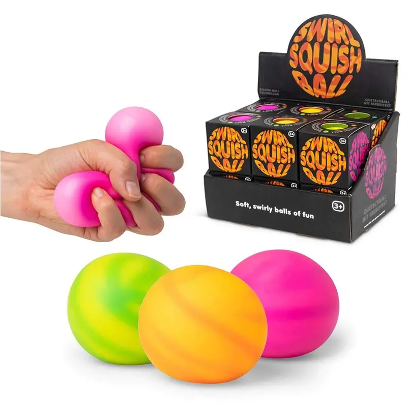 Swirl Squish Fidget Ball – Anti-Stress Sensory Toy 1