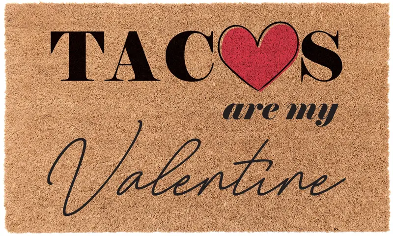 Taco-Themed Valentine'S Mat 1