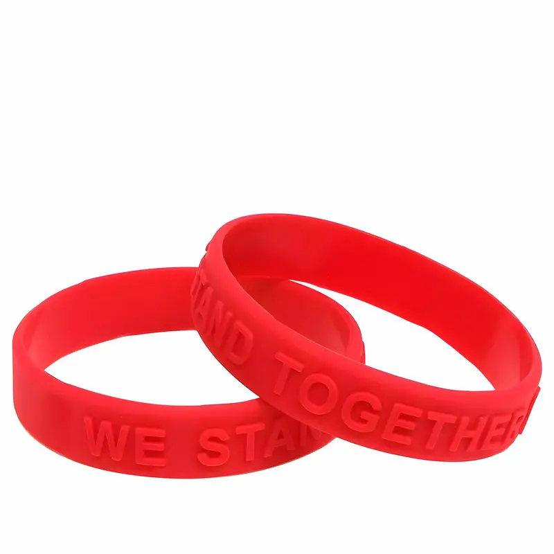 Tactile Embossed Silicone Wristbands For Promotions 1