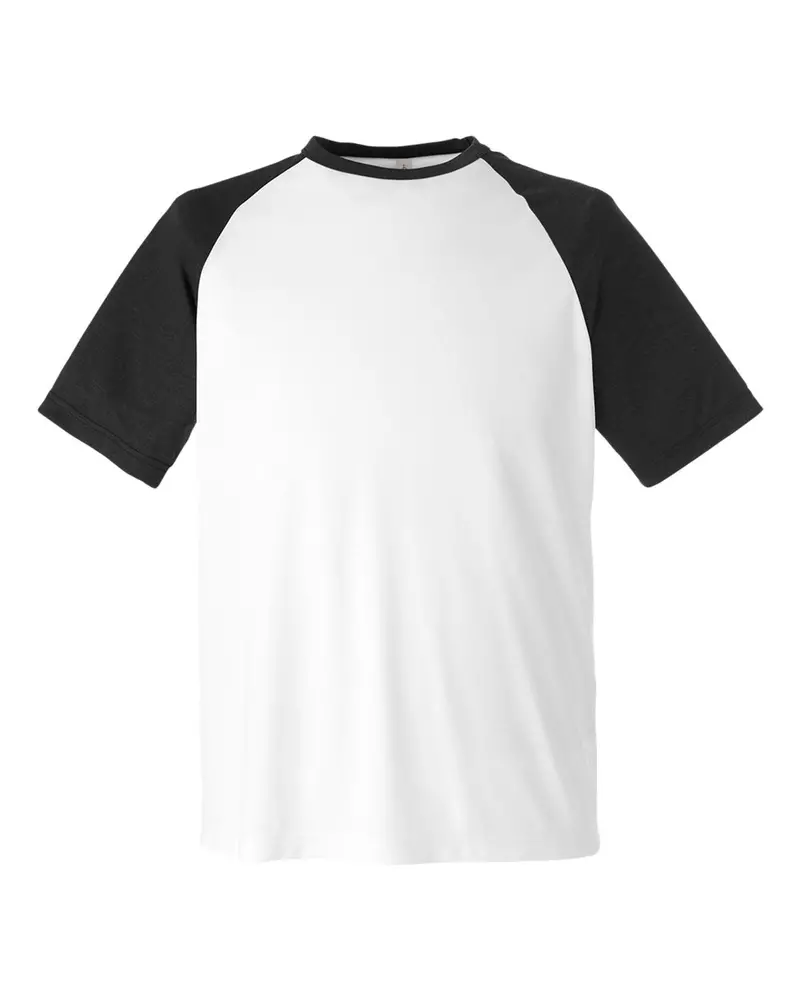 Team 365 Colorblock Raglan Shirt – Unisex Performance Cotton Blend 1