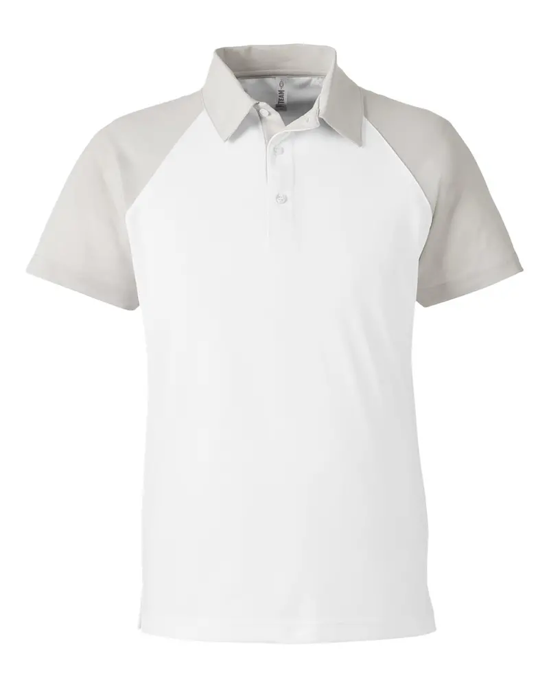 Team 365 Men'S Performance Colorblock Polo – Snag-Protection Fabric 1