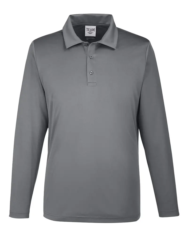 Team 365 Men'S Zone Performance Sport Polo With Long Sleeves 1