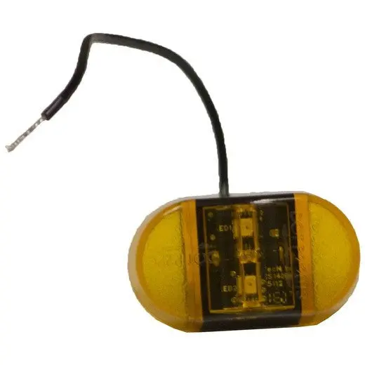Tecniq-S14 Amber Led Mini Pc Side Marker Light With 24-Inch Lead Wire 1