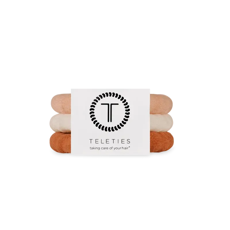 Teleties Small Nylon Hair Ties – Low-Frizz Gentle Elastic Bands (Bhi) 1