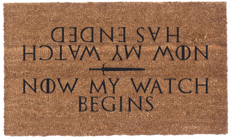 The Watch Inspired Doormat – Minimalist Vinyl-Coir Design 1