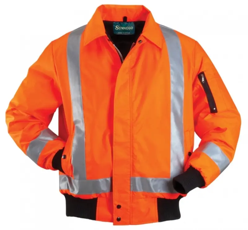 Thermal-Lined Hi-Vis Bomber Jacket For Cold Weather 1