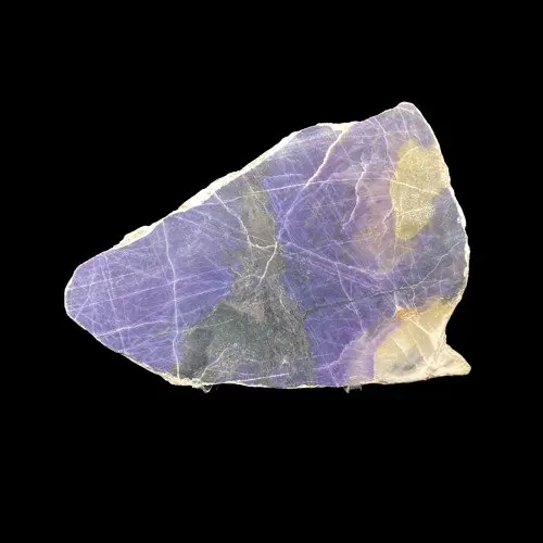 Thin Purple Opal Slice – Natural Play-Of-Color Stone Specimen 1