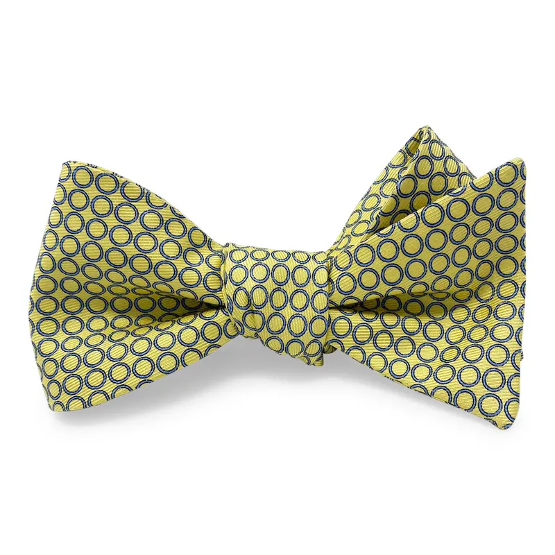 Thin Ring Pattern Yellow Bow 1
