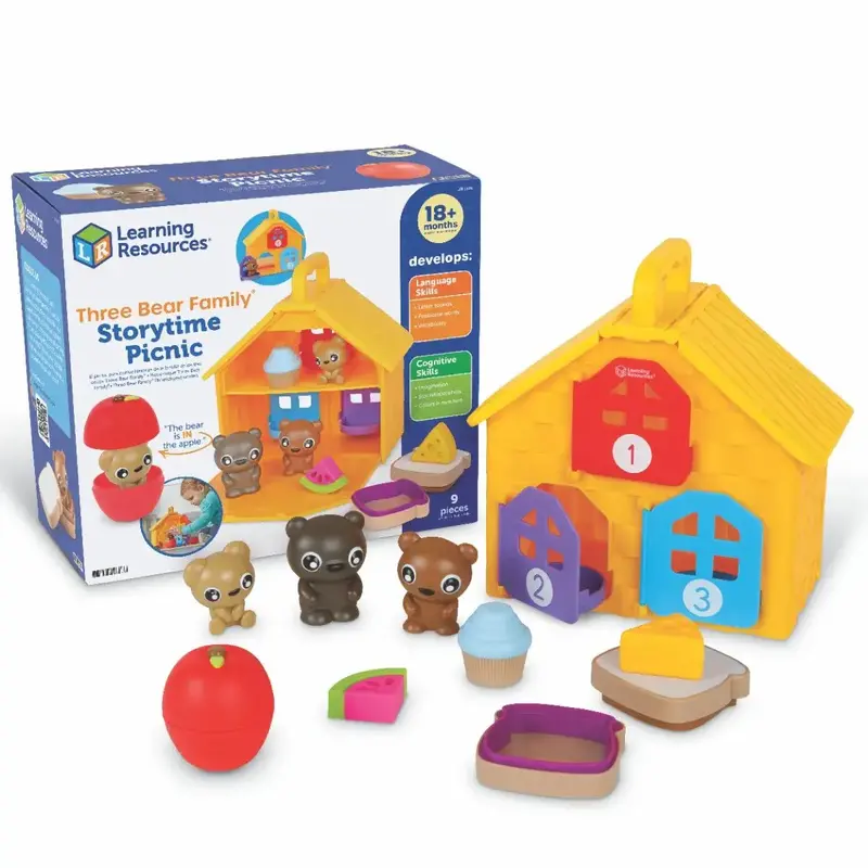 Three Bear Family Picnic Playset – Storytime Learning Toy By Learning Resources 1