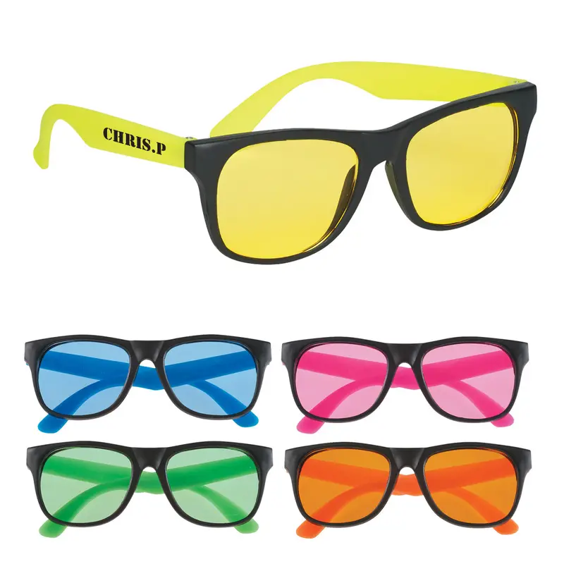 Tinted Uv-Protective Sunglasses With Soft Rubber Frame 1