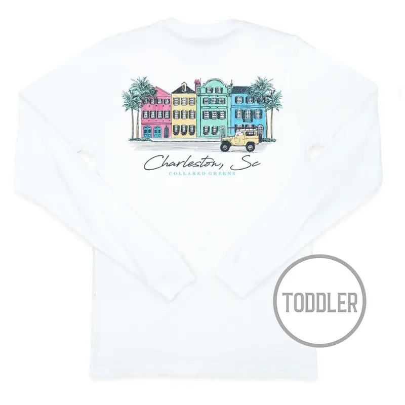 Toddler Rainbow Row T-Shirt – White Long Sleeve 1