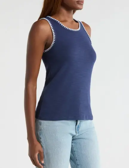 Tommy Bahama Ashby Isles Crochet Tank In Bold Blue 1
