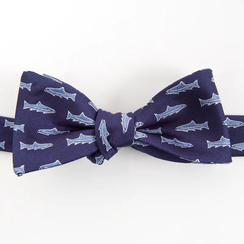 Trout Navy Bow Tie 1