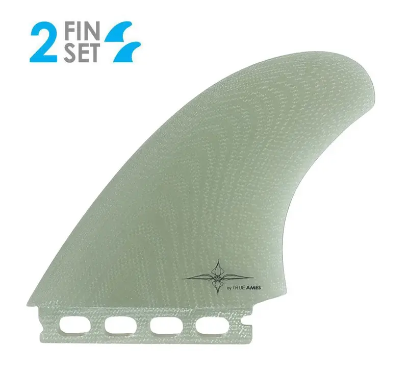 True Ames Ryan Burch Large Twin Fins – Solid Fiberglass 1