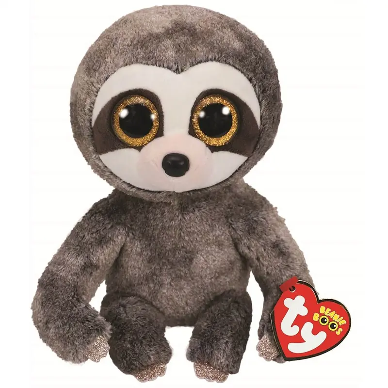 Ty Beanie Boos Medium Grey Sloth Dangler Plush 1