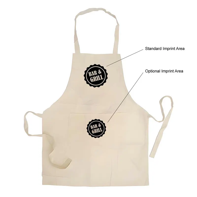 Unbleached Organic Cotton Full-Coverage Apron 1