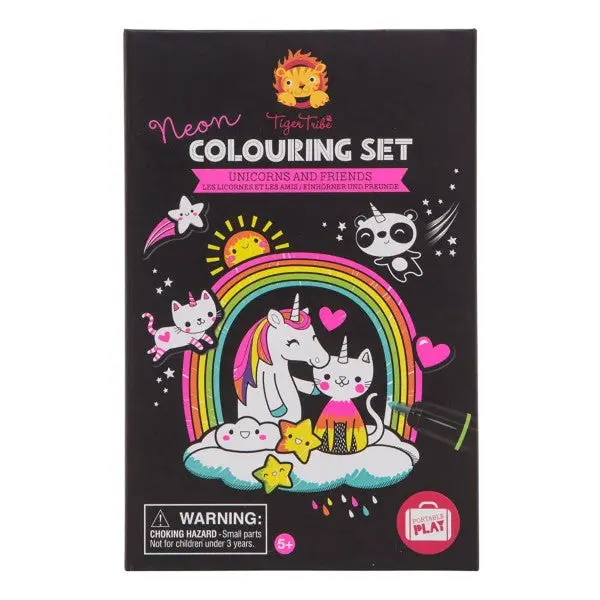 Unicorn & Friends Themed Coloring Set For Kids 1