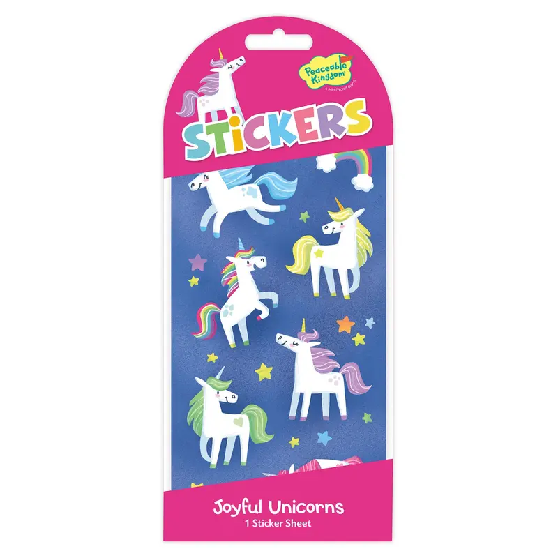 Unicorn Glitter Sticker Assortment – Sparkly Fantasy-Themed Decals 1