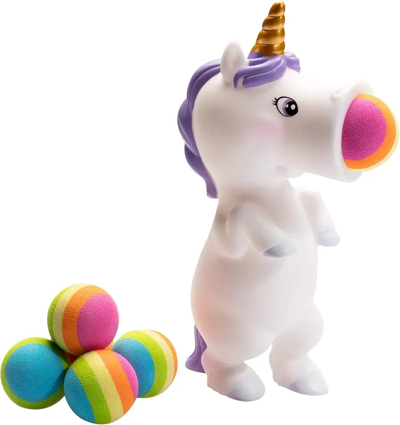 Unicorn Squeeze Popper Fidget Toy – White Silicone Sensory Stress Reliever 1