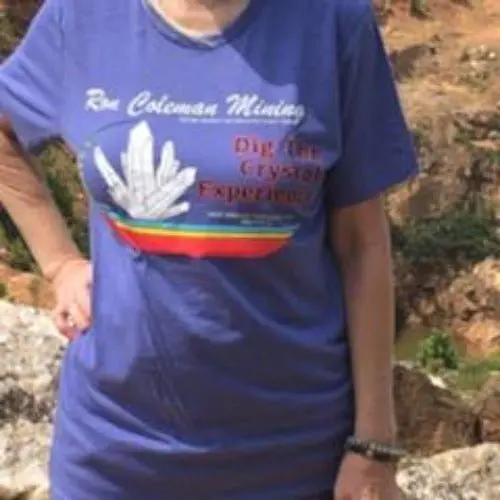 Unisex Blue Short Sleeve T-Shirt – Ron Coleman Mining Keepsake 1