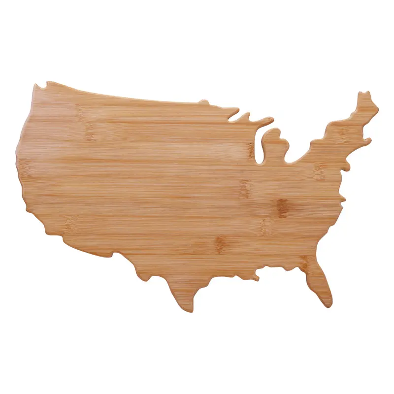 Usa-Contour Bamboo Cutting Board – Eco-Friendly Prep Surface 1