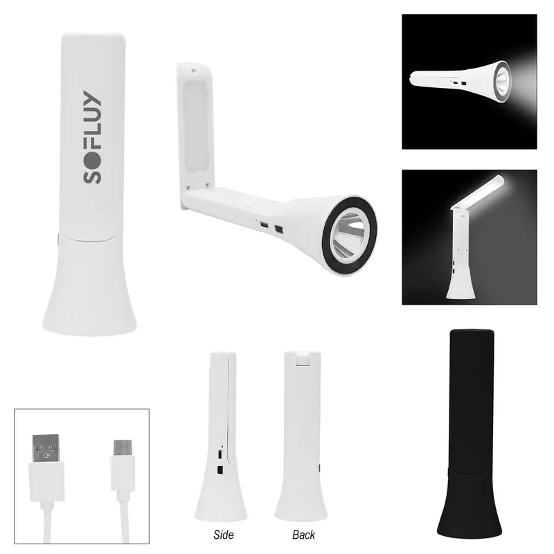 Usb-C Rechargeable 2-In-1 Flashlight & Adjustable Task Lamp 1