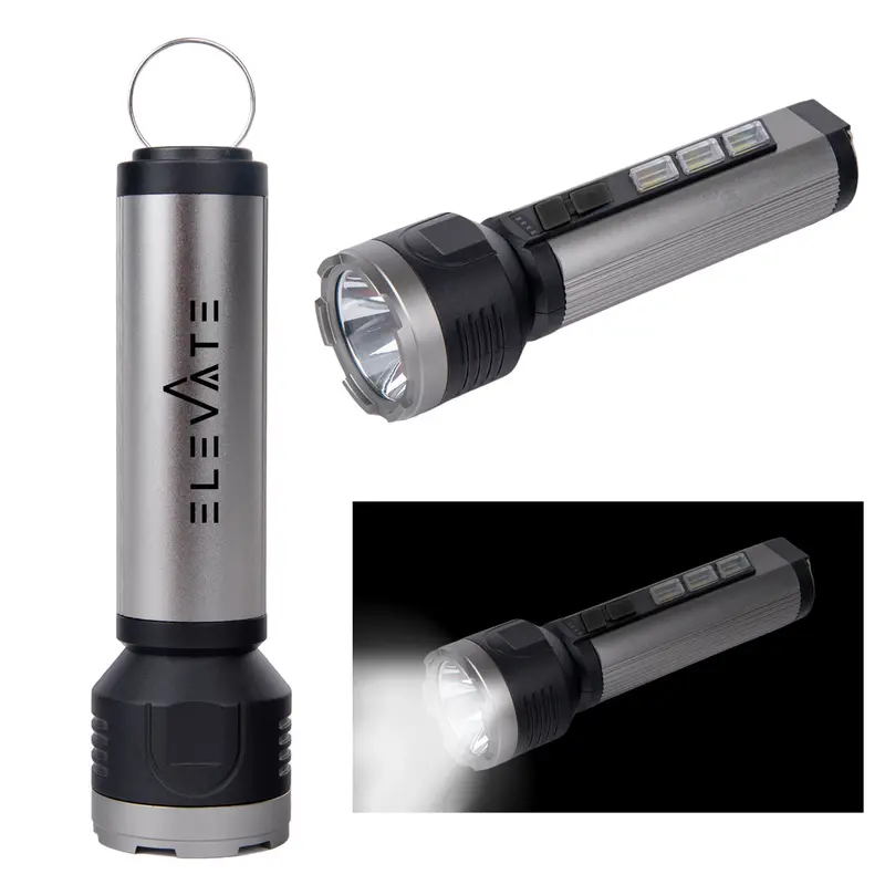 Usb-Rechargeable Led Flashlight With Tactical Grip 1
