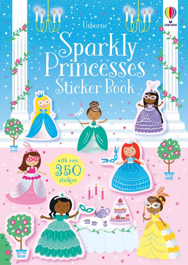 Usborne Sparkly Princesses Sticker Activity Book 1