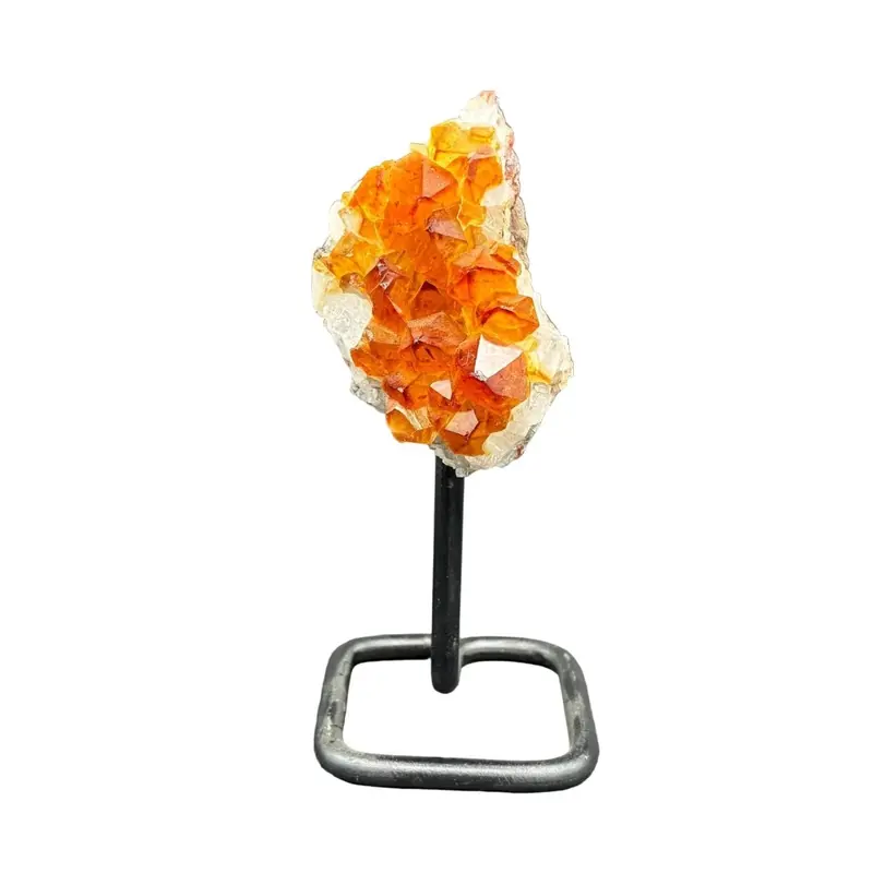 Vibrant Citrine Crystal Cluster – Decorative Mineral Display 1