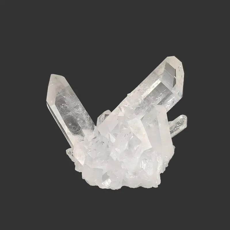 Water-Clear Museum-Grade Quartz Crystal Cluster 1