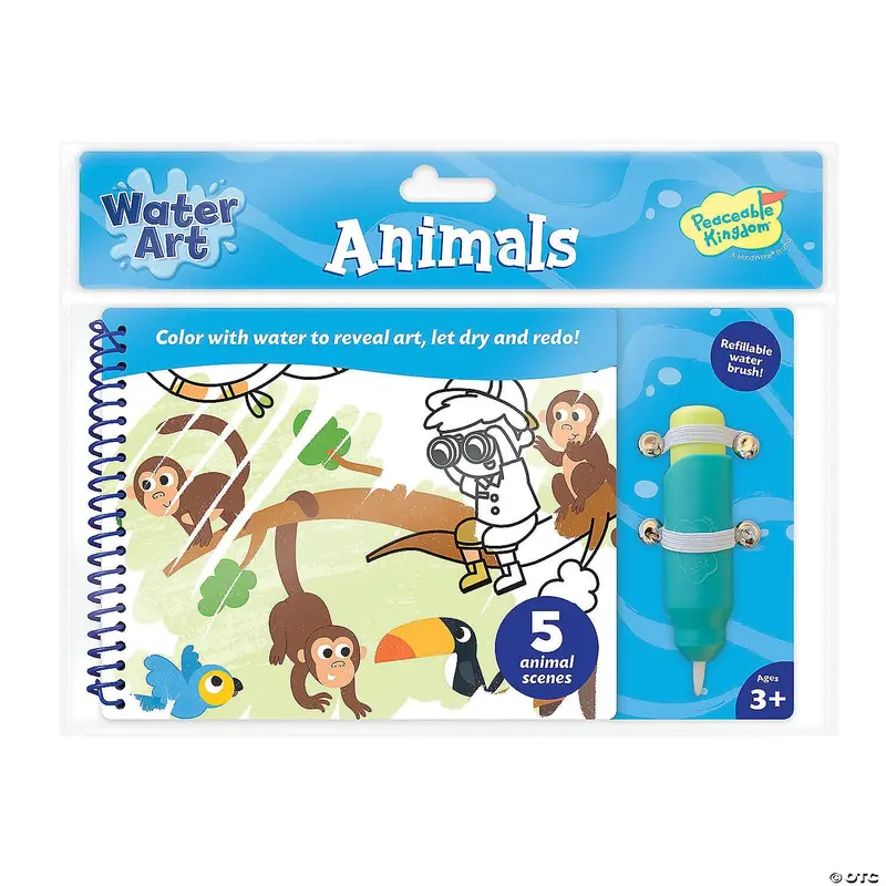 Water-Reveal Art Book: Animal Designs 1