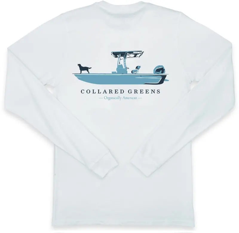 Weekend Skiff Long Sleeve Shirt – Pure White 1