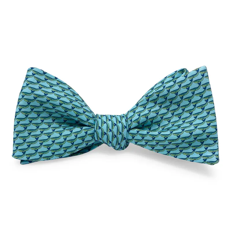Whales Aqua Bow Illustration 1